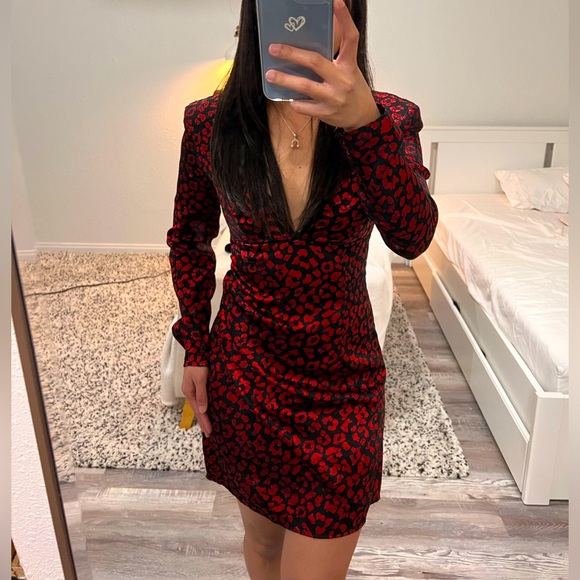 Black and Red H&M Dress Size 2 - Picture 1 of 5